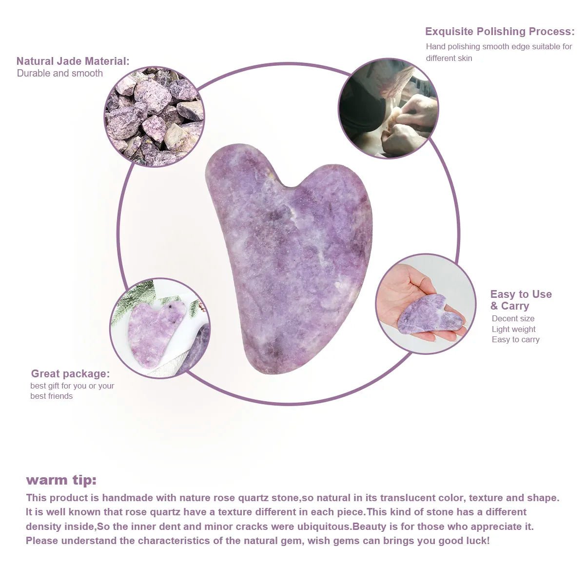 Jade Guasha Massage Stone - PAEAN Therapy