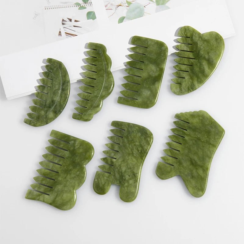 Jade Gua Sha Combs - PAEAN Therapy
