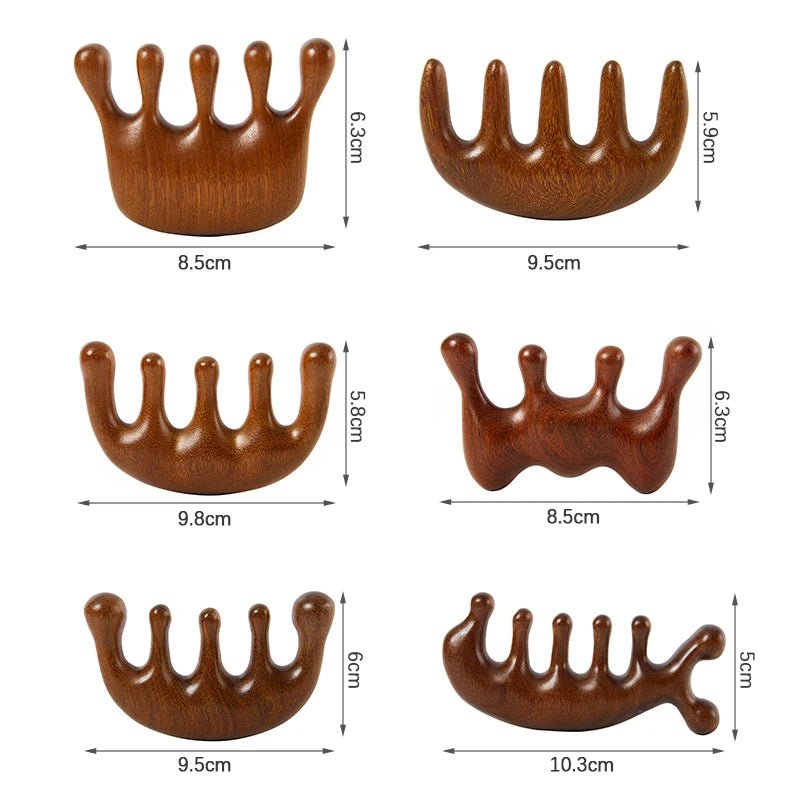 Sandalwood Gua Sha Scraping Comb - PAEAN Therapy