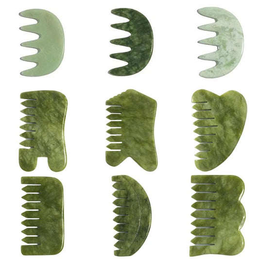 Jade Gua Sha Combs - PAEAN Therapy