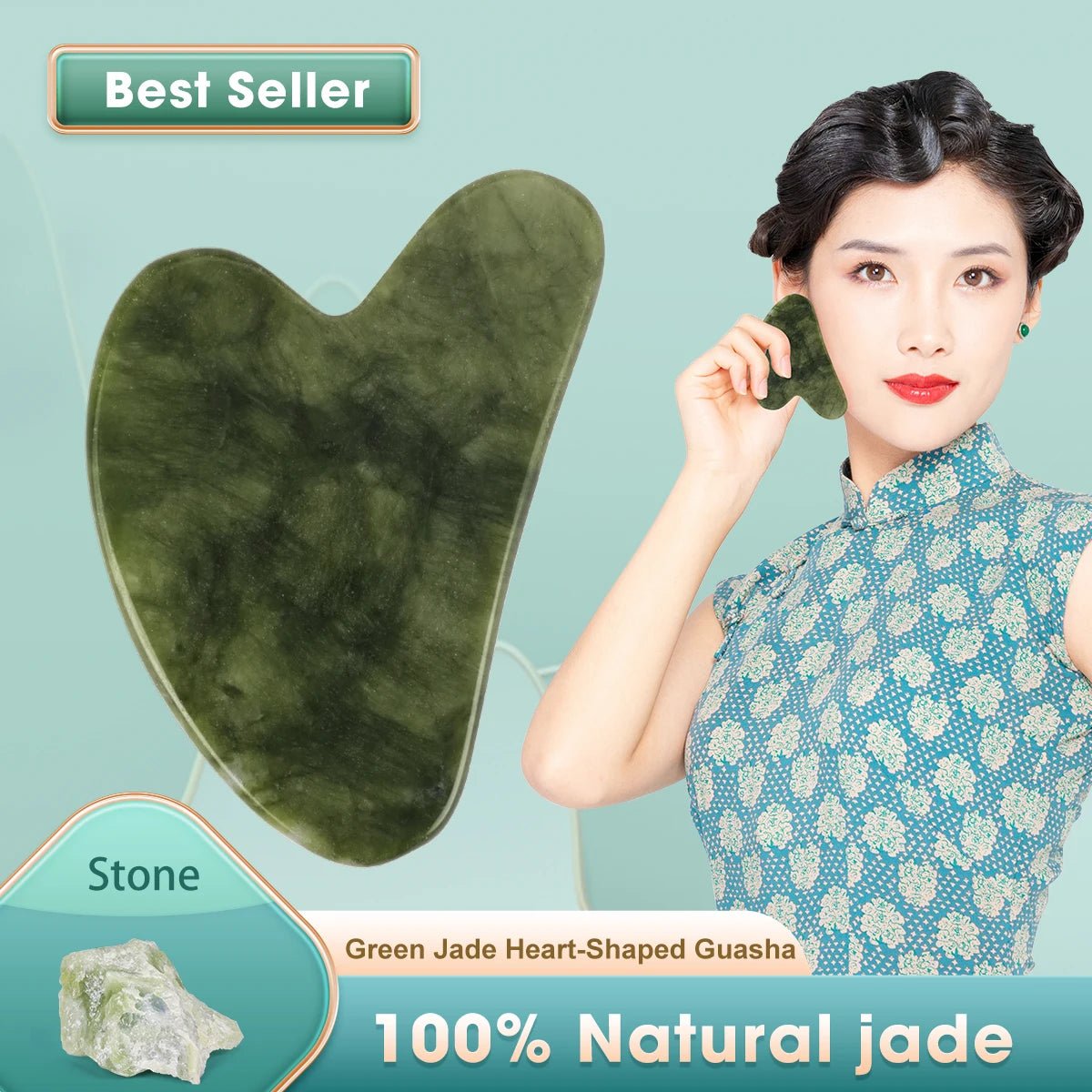 Jade Guasha Massage Stone - PAEAN Therapy