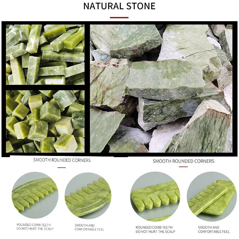 Jade Gua Sha Combs - PAEAN Therapy