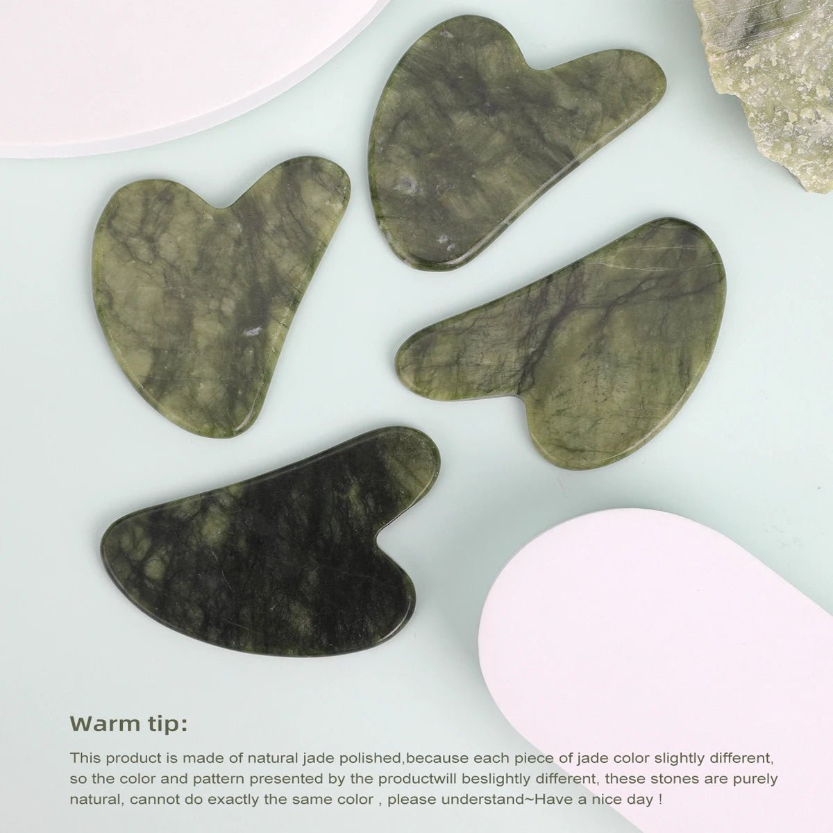 Jade Guasha Massage Stone - PAEAN Therapy